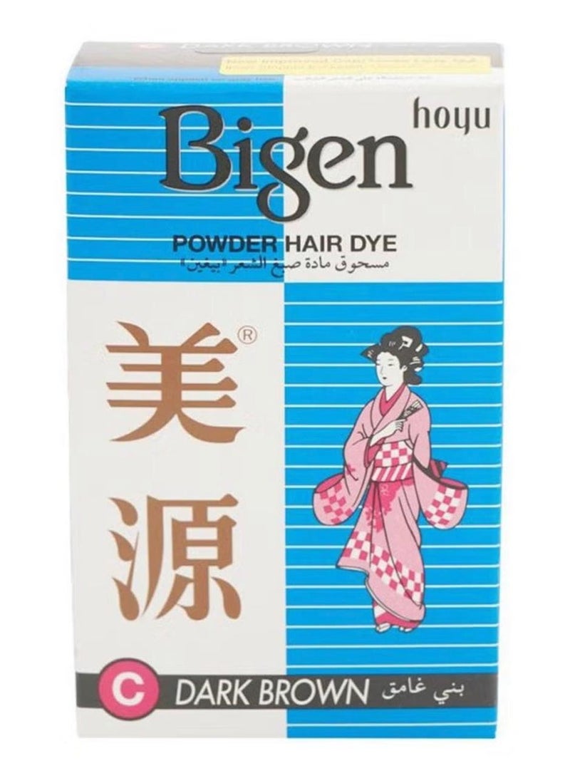 Bigen Powder Hair Dye C Dark Brown - Image 1